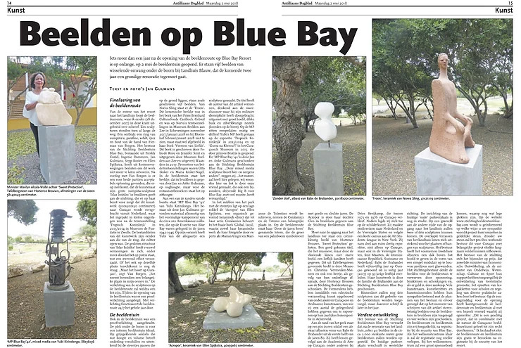 Beelden op Blue Bay 1